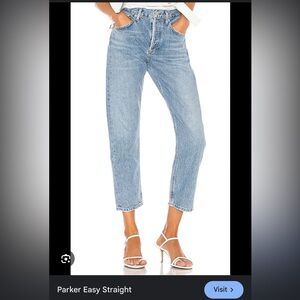 AGOLDE Parker Easy Straight in “Blur”